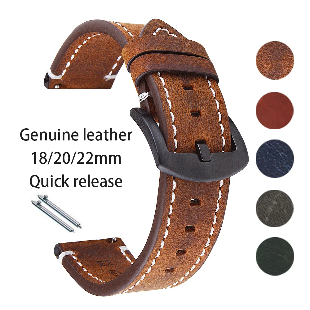 Watches Rolex Smartwatch - Rolex için Retro hakiki deri saat