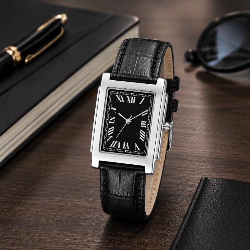 Smartwatch Vintage Watches For Men - Minimalist Dikdörtgen Erkek Saatleri Vintage Roma