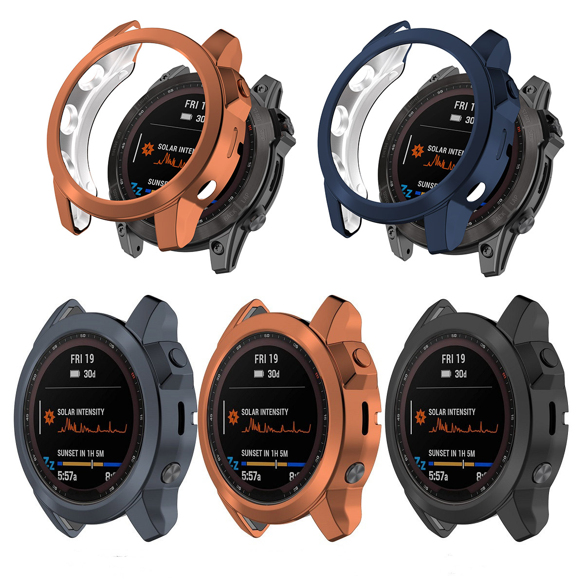 Solar Powered Watch - Koruyucu Kılıf Kapak Garmin Fenix 7