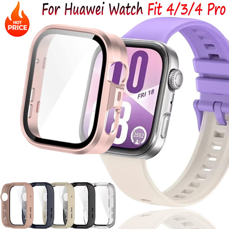 Huawei Smartwatch Watch Fit - Silikon PC Kasa + Cam Huawei