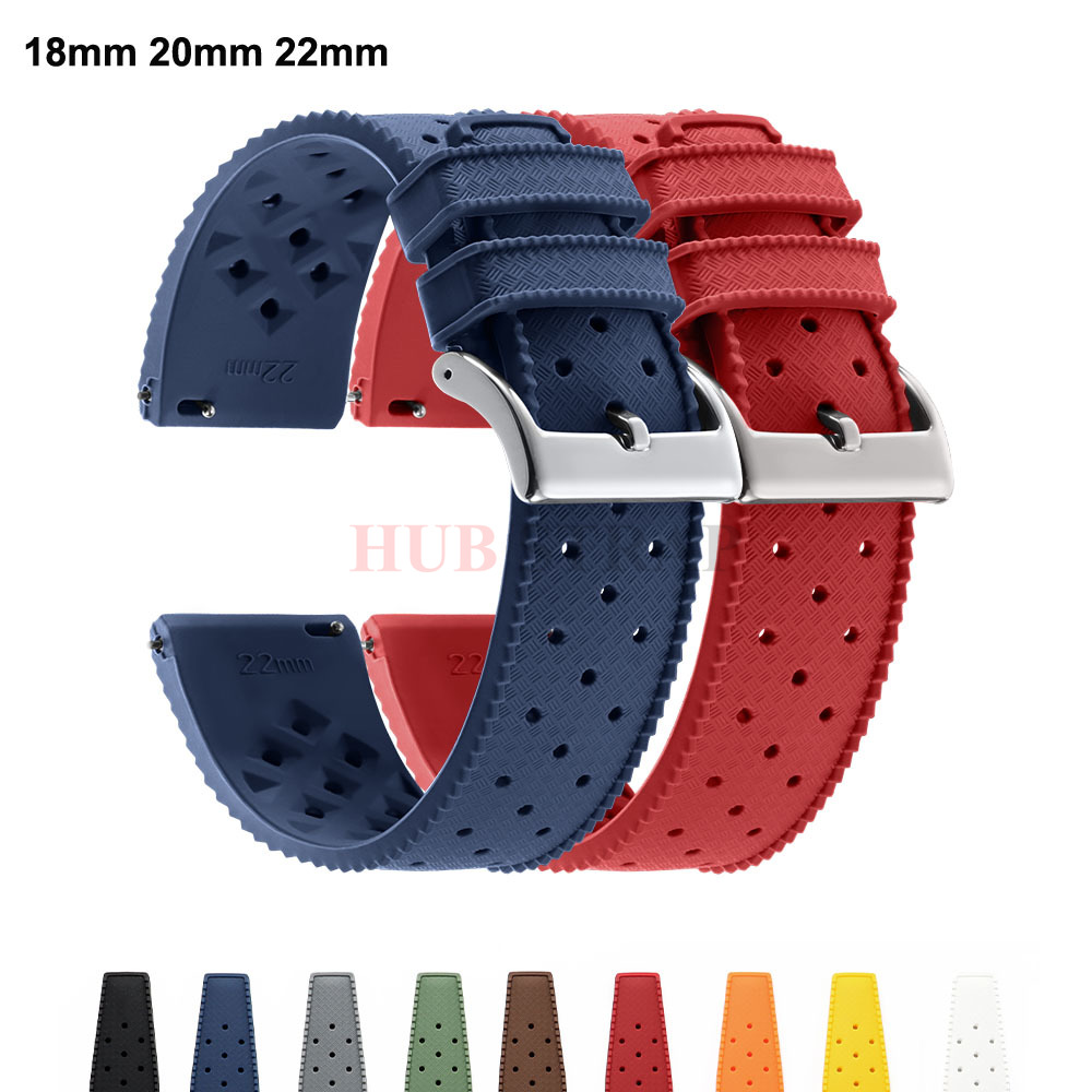 Watches Rolex Smartwatch - 18mm 20mm 22mm Tropikal Silikon Saat