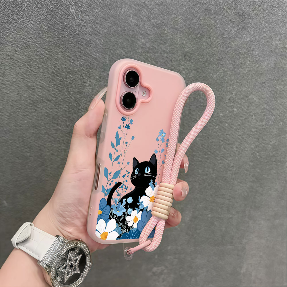 Samsung Galaxy Strap - Sevimli Çiçek Desenli Kore Tarzı Samsung