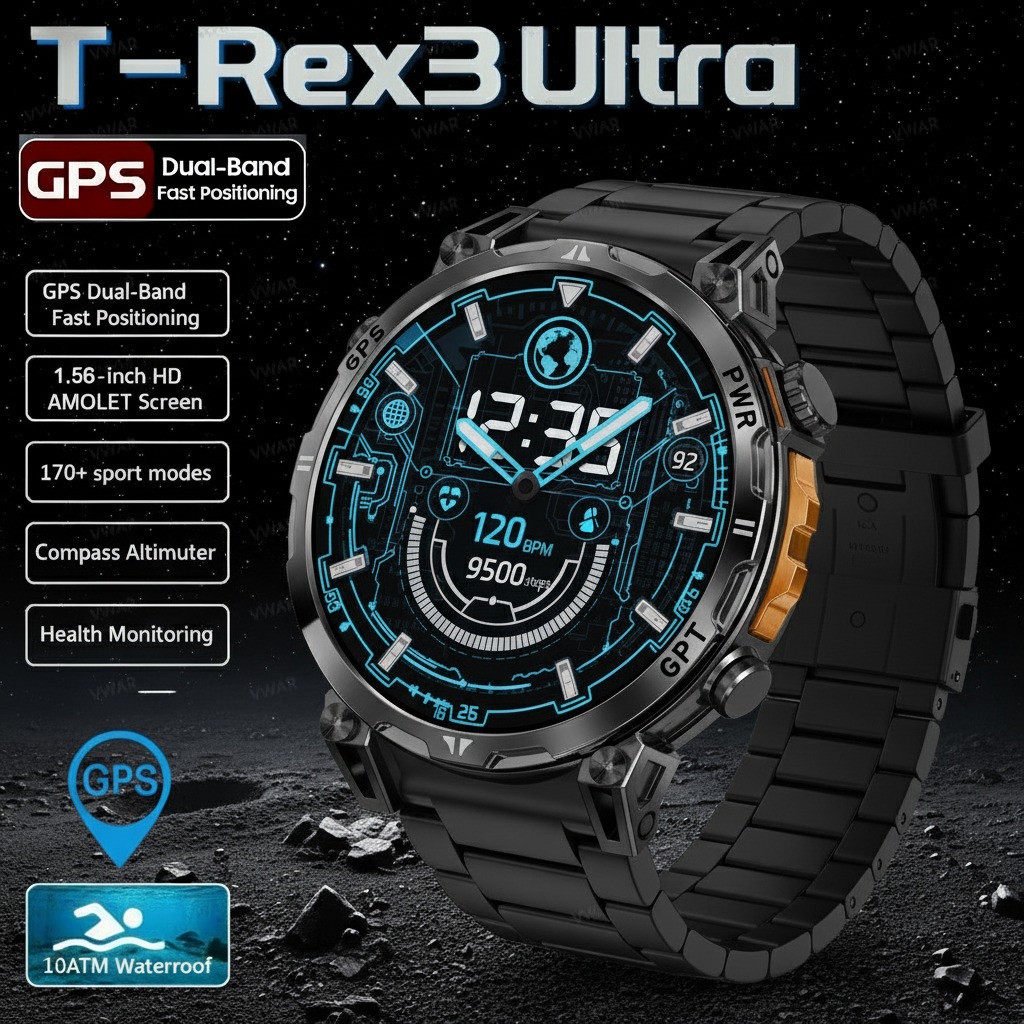 Huawei Smartwatch Watch Fit - 2026 Yeni T-Rex 3 Pro Askeri