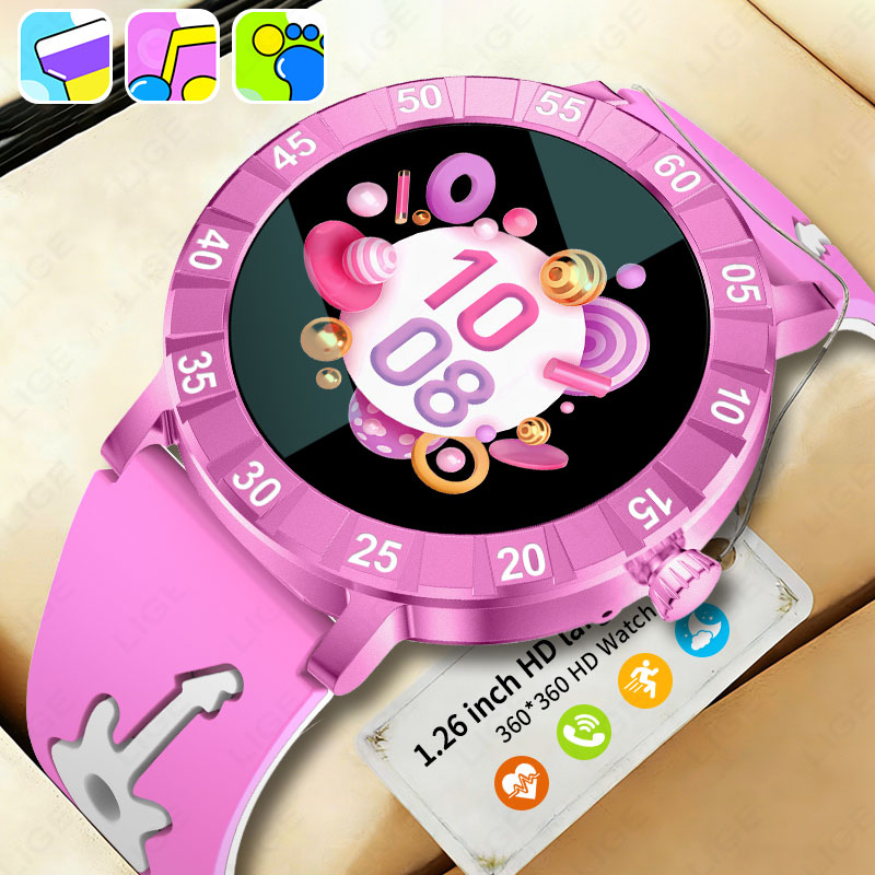 Smartwatch Watches Useful Gift For Boys - LIGE Kız Çocuk Akıllı Saati SOS