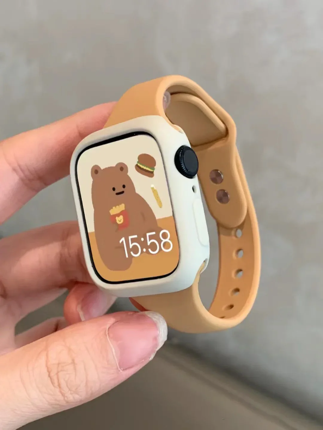 Smartwatch Slim Watches For Men - Apple watch bandı için ince Silikon