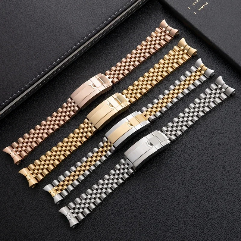 Rolex Watch Datejust - 316L Paslanmaz Çelik Kordonlu Saat 20mm