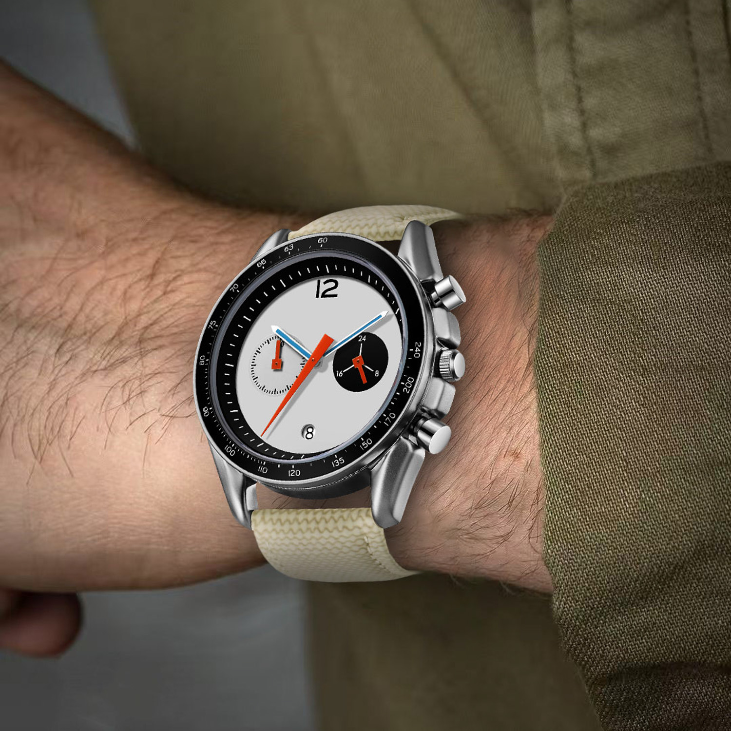 Smartwatch Vintage Watches For Men - CILOA Vintage Yarış Kronograf Erkek Saati