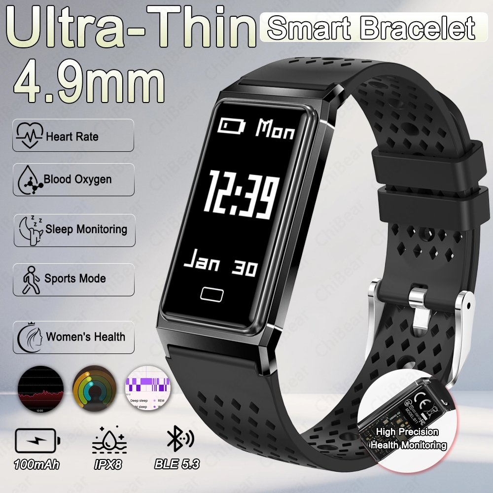 Smartwatch Slim Watches For Men - 2026 Yeni 4.9mm Ultra İnce Akıllı