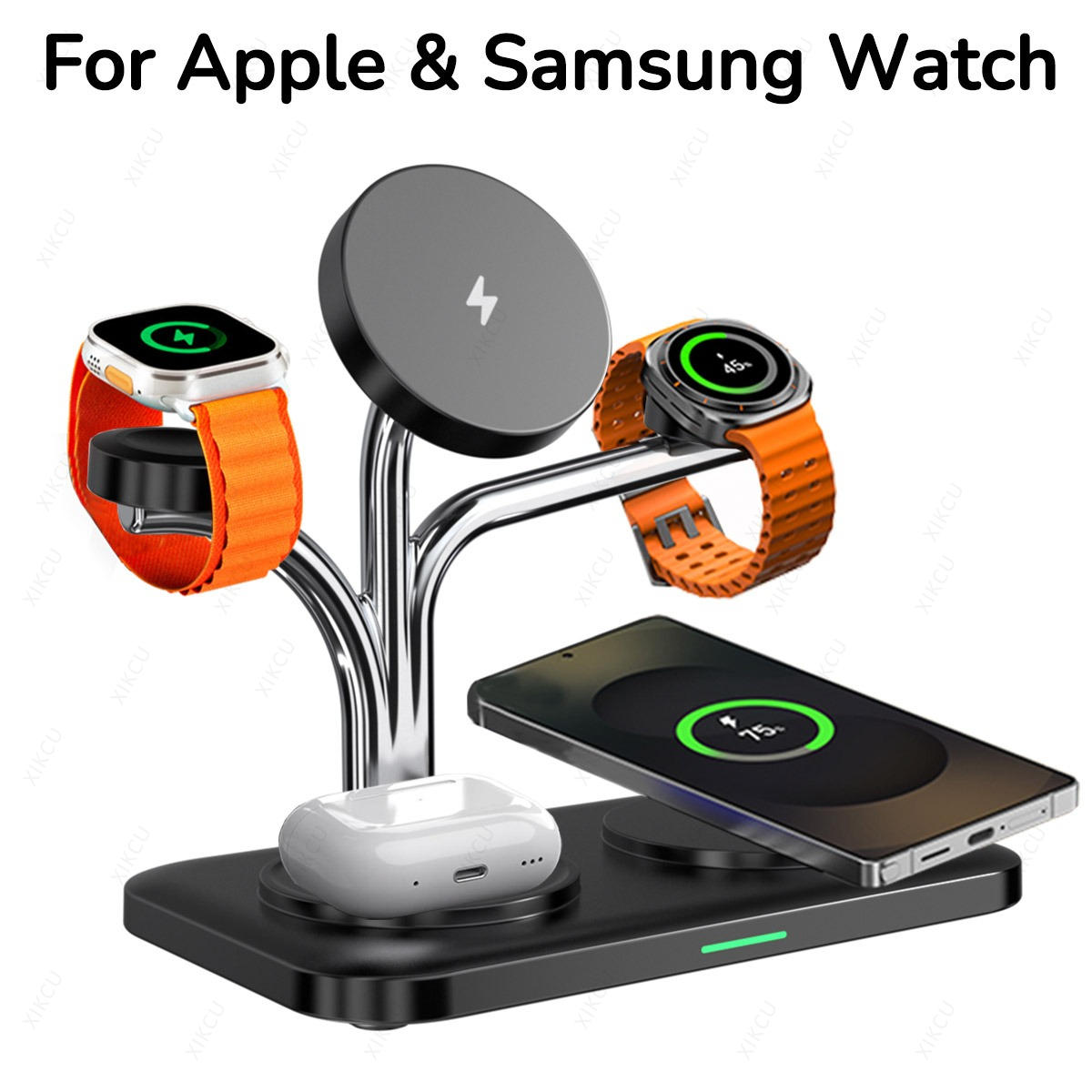 Smartwatch Watches For Iphone - 5'i 1 Arada Manyetik Kablosuz Şarj