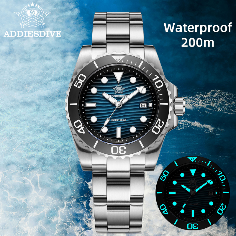 Smartwatch Vintage Watches For Men - ADDIESDIVE Basit Kuvars İzle 3D Çöl