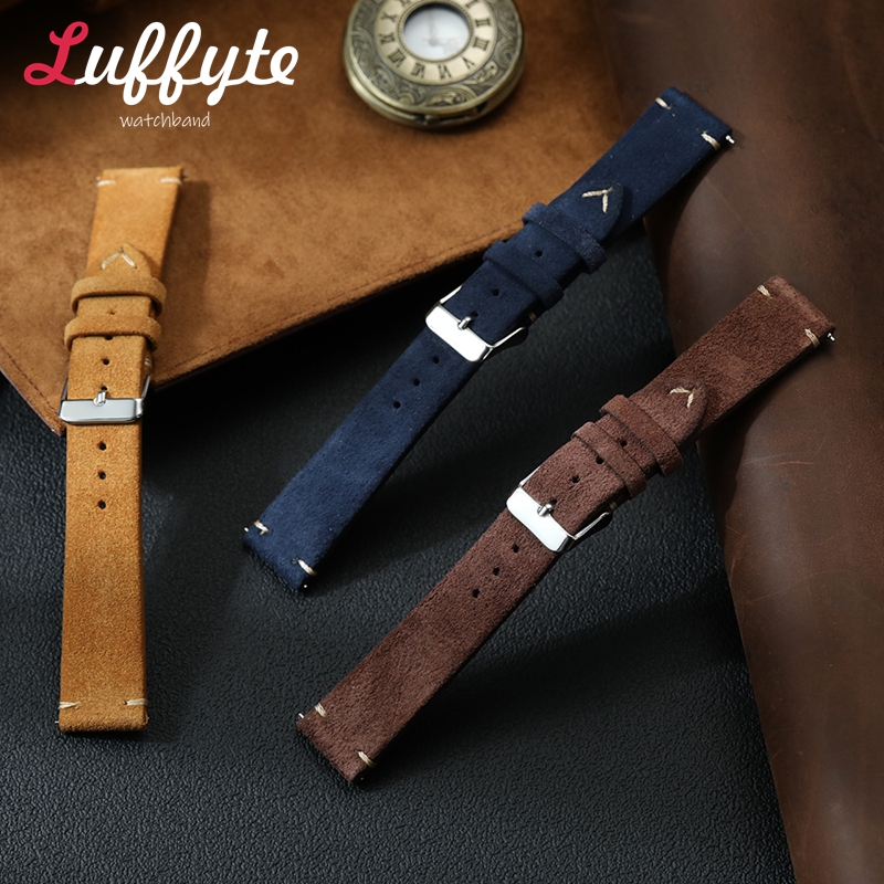 Vintage Süet Deri saat kayışı  - Smartwatch Vintage Watches For Men incelemesi ve fiyatı