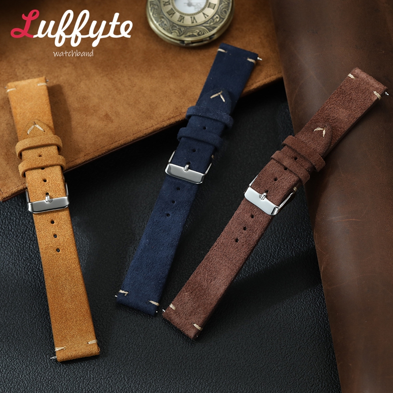Vintage Süet Deri saat kayışı  - Smartwatch Vintage Watches For Men incelemesi ve fiyatı