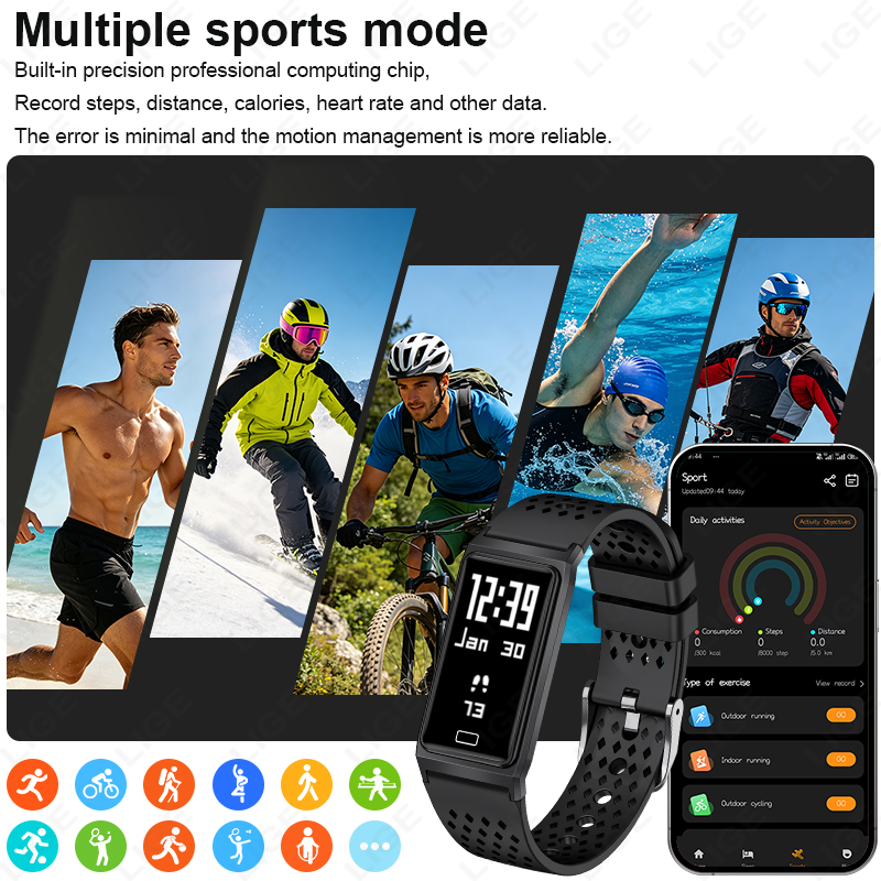 Yeni Ultra İnce 4.9mm Akıllı S - Smartwatch Slim Watches For Men incelemesi ve fiyatı