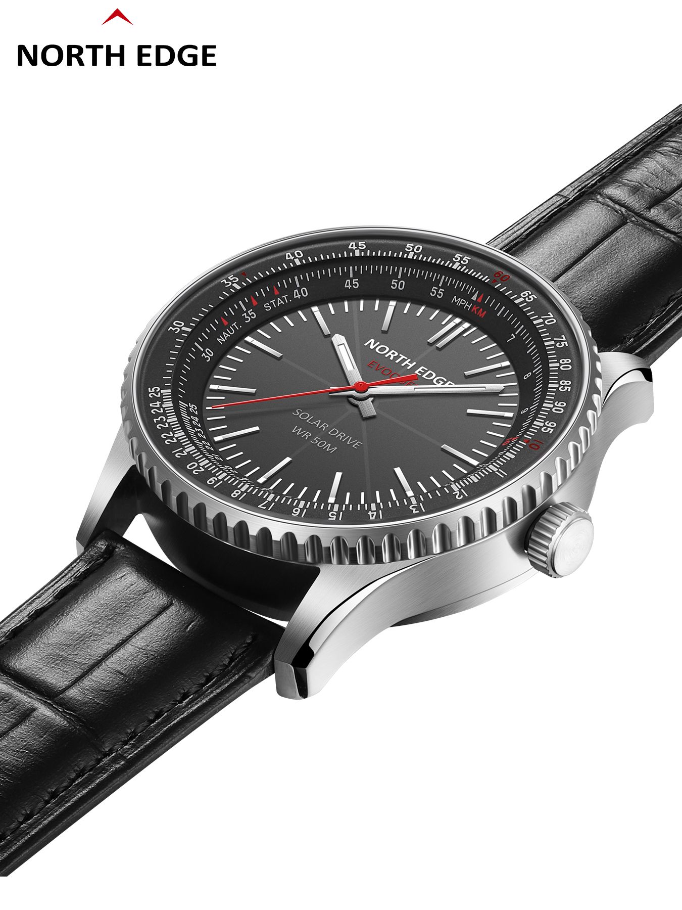 NORTH EDGE EVOQUE 3 Pilot Seri - Solar Powered Watch incelemesi ve fiyatı