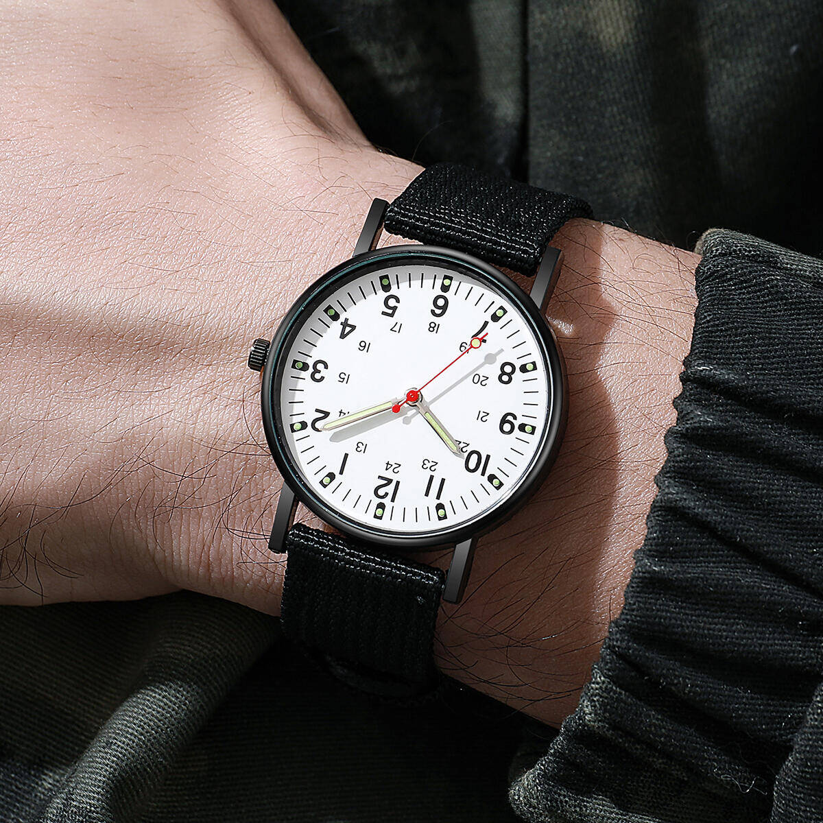 Erkekler Saatler Günlük Naylon - Solar Powered Watch incelemesi ve fiyatı