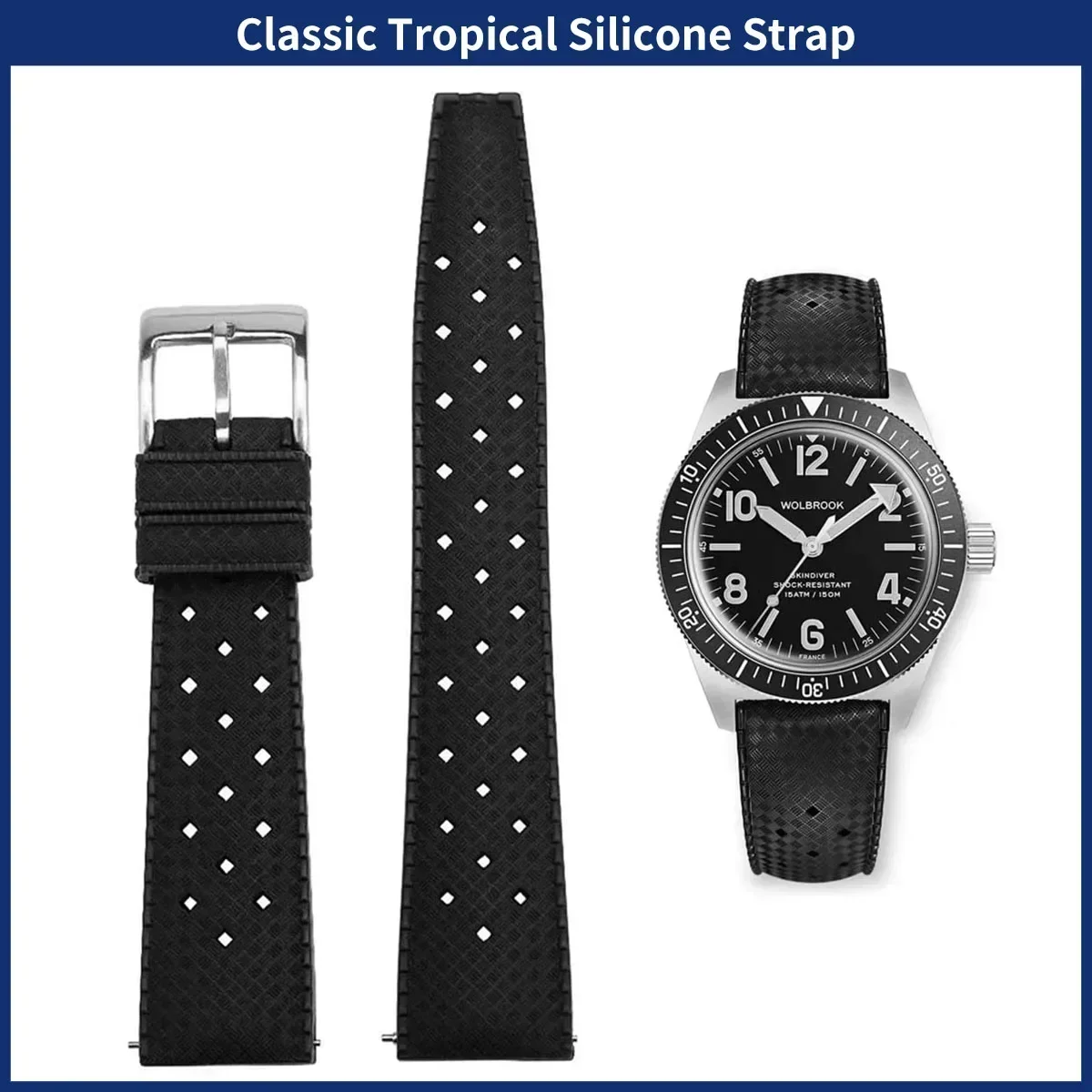 FKM saat kayışı 20mm 22mm trop - Watches Rolex Smartwatch incelemesi ve fiyatı