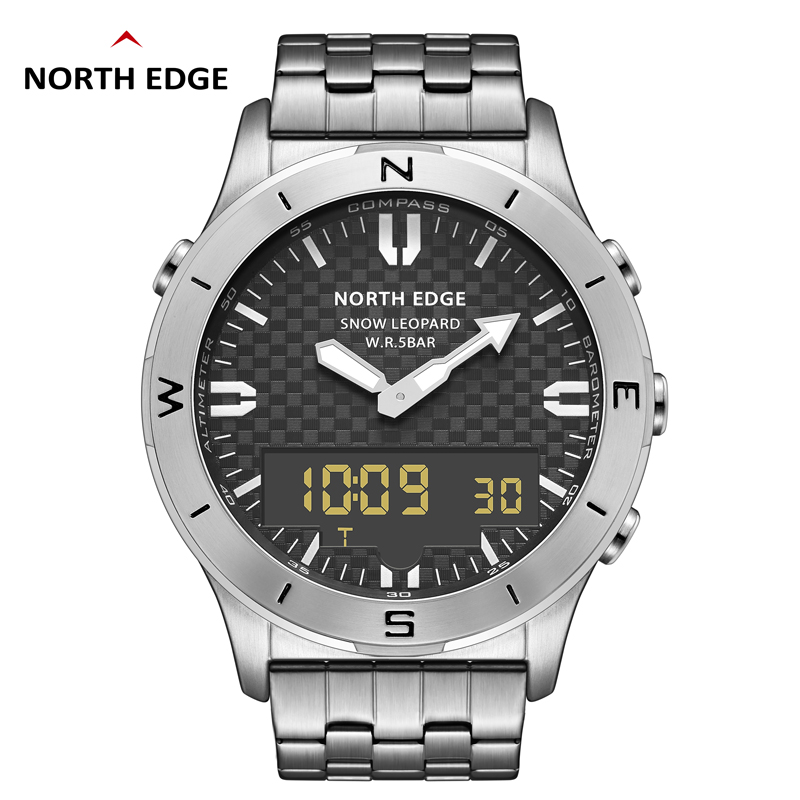 NORTH EDGE erkek dijital saat  - Solar Powered Watch incelemesi ve fiyatı