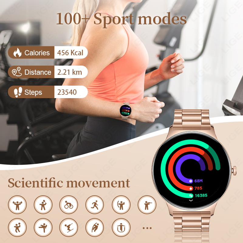 LIGE Yeni 7.9mm Akıllı Saat Ka - Smartwatch Slim Watches For Men incelemesi ve fiyatı