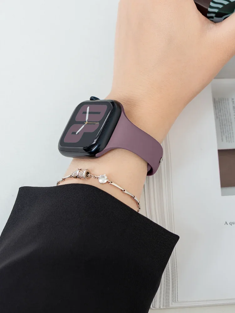 Apple watch bandı için ince Si - Smartwatch Slim Watches For Men incelemesi ve fiyatı