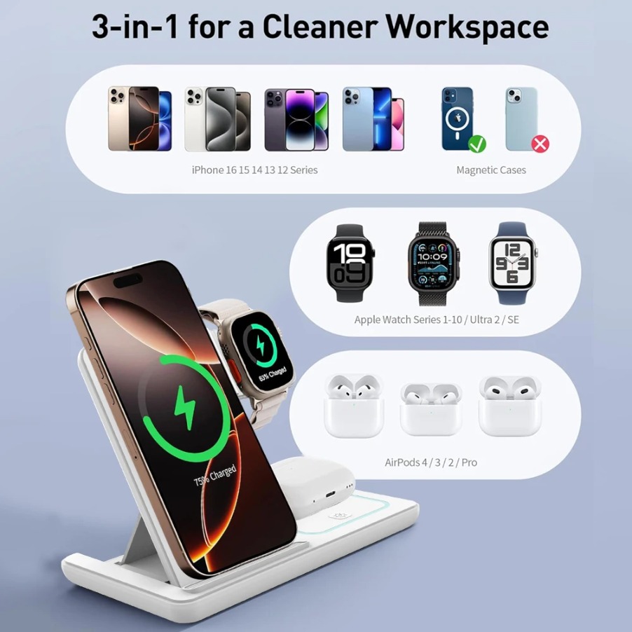 3'ü 1 Arada Katlanabilir Gece  - Smartwatch Watches For Iphone incelemesi ve fiyatı