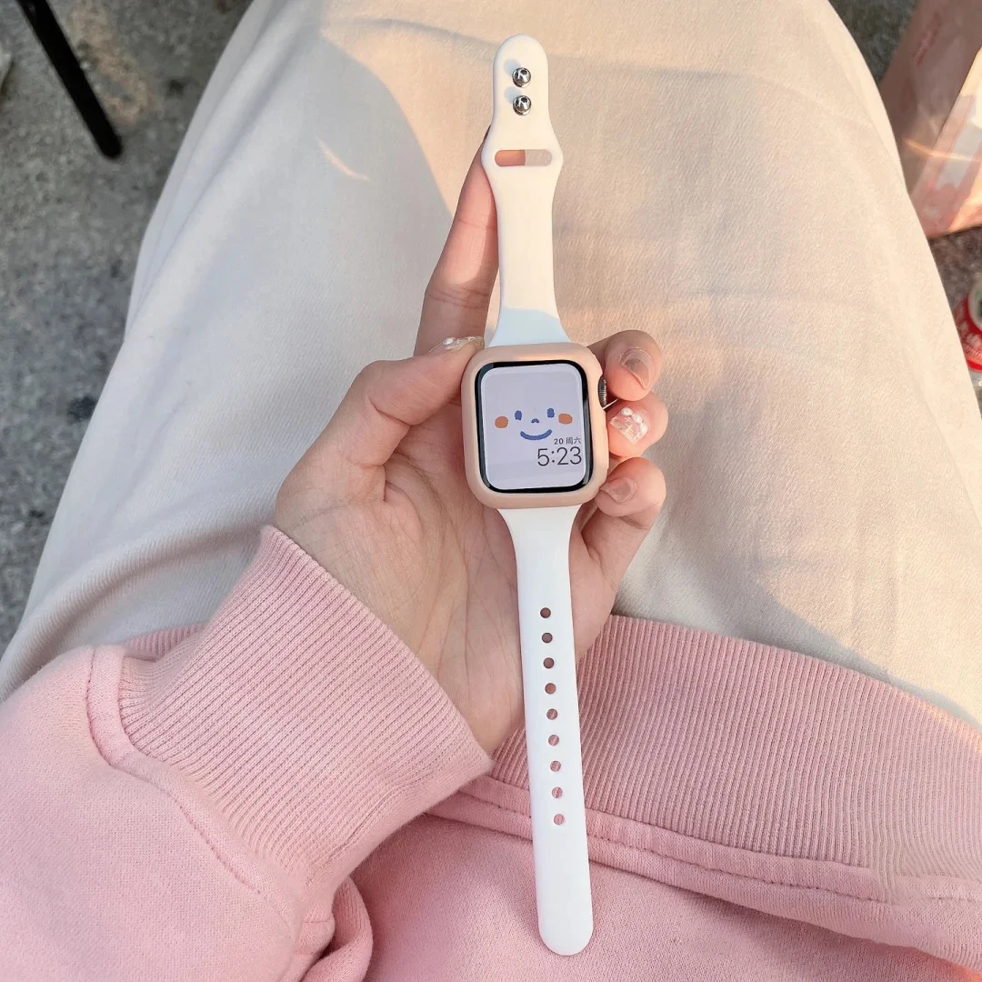 Apple watch bandı için ince Si - Smartwatch Slim Watches For Men incelemesi ve fiyatı