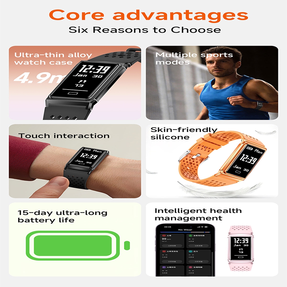 2026 Yeni 4.9mm Ultra İnce Akı - Smartwatch Slim Watches For Men incelemesi ve fiyatı