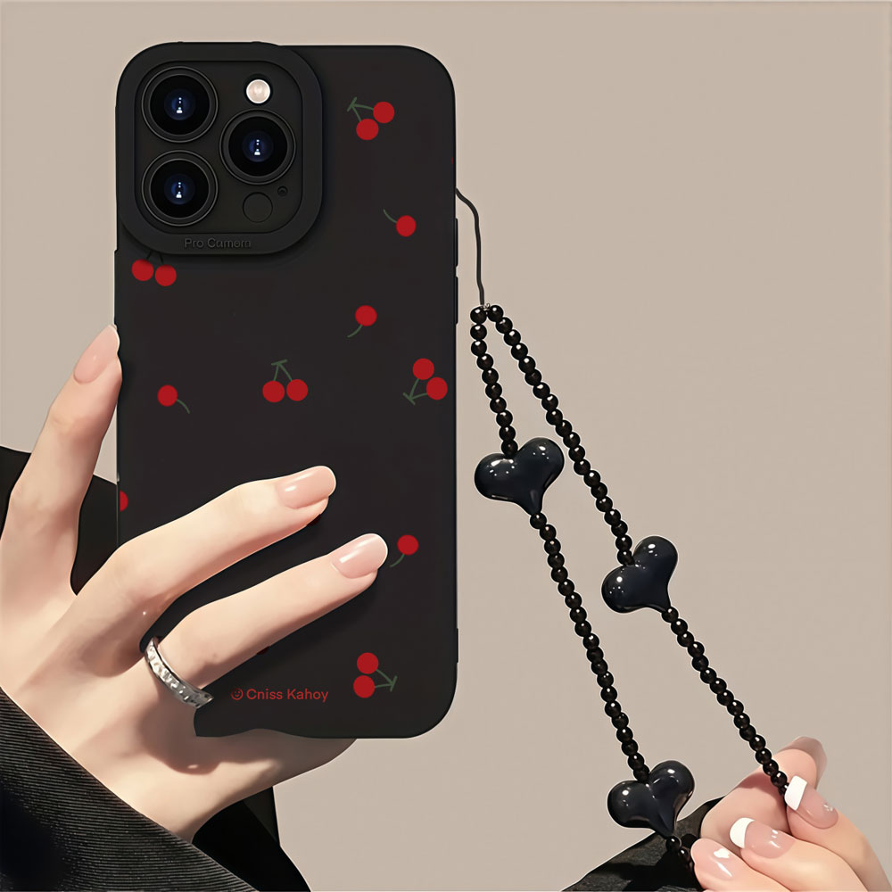 Askılı Kore Kiraz Desenli Sams - Samsung Galaxy Strap incelemesi ve fiyatı