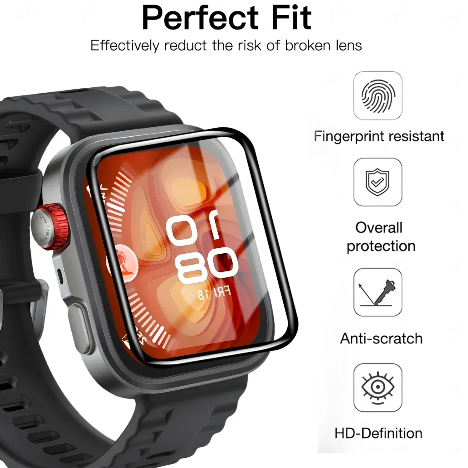 5 Adet Temperli film Huawei İz - Huawei Smartwatch Watch Fit incelemesi ve fiyatı