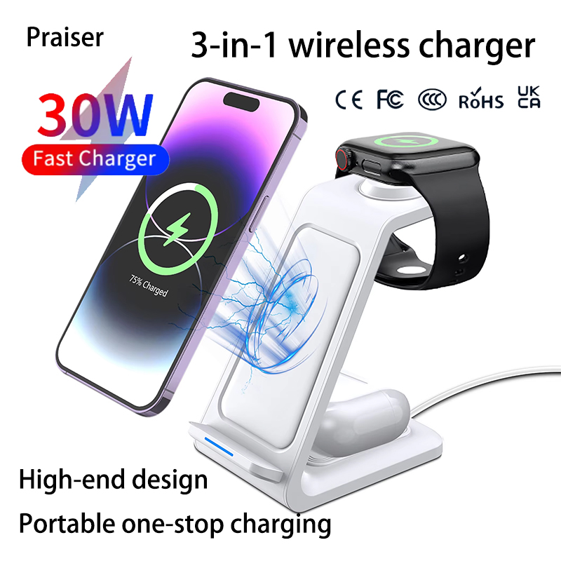 15W 3'ü 1 Arada Kablosuz Şarj  - Smartwatch Watches For Iphone incelemesi ve fiyatı