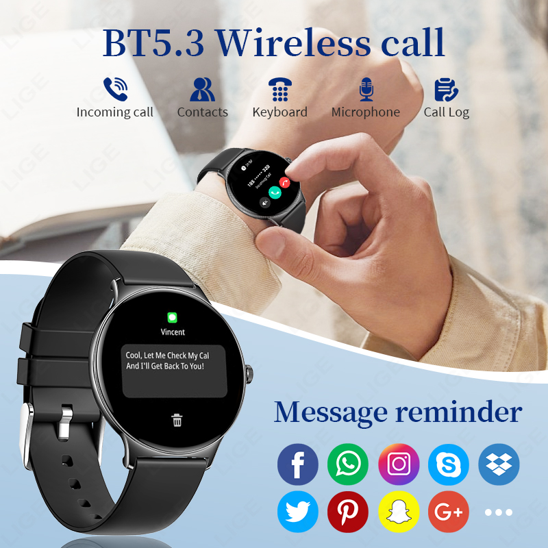 LIGE Ultra Ince Moda akıllı sa - Smartwatch Watches Gift For Women incelemesi ve fiyatı