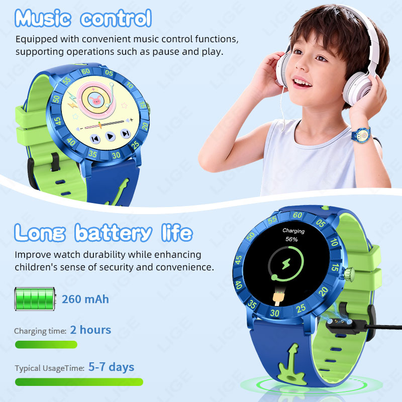 LIGE 2026 HRV Çocuk Akıllı Saa - Smartwatch Watches Useful Gift For Boys incelemesi ve fiyatı